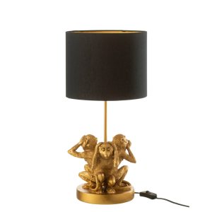 klassieke-zwart-met-gouden-tafellamp-apen-jolipa-monkey-poly-26473-1