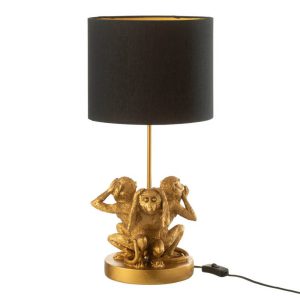 klassieke-zwart-met-gouden-tafellamp-apen-jolipa-monkey-poly-26473