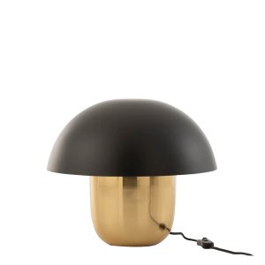 klassieke-zwart-met-gouden-tafellamp-jolipa-mushroom-15657-1