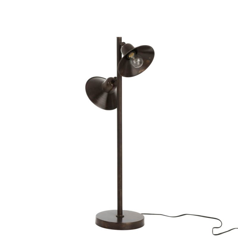 Klassieke zwarte tafellamp twee lichtpunten Jolipa Stella - Afbeelding 2