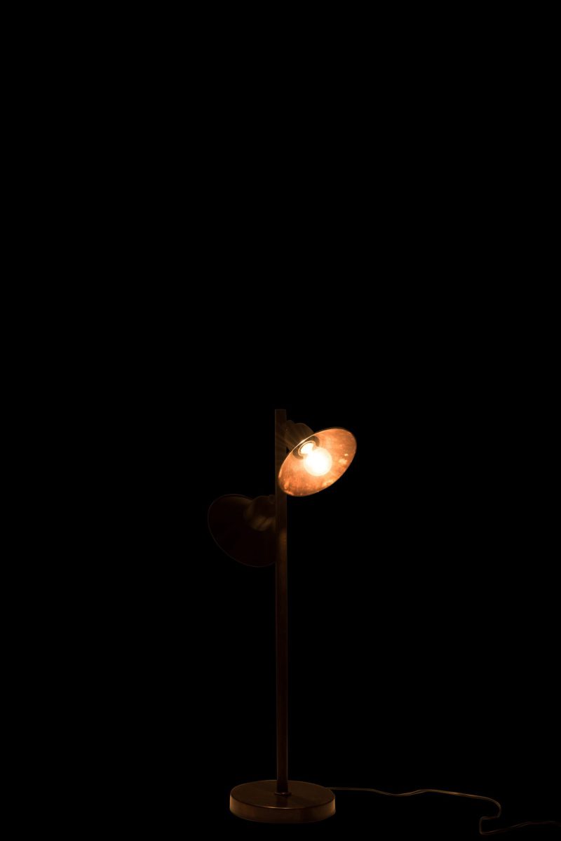 Klassieke zwarte tafellamp twee lichtpunten Jolipa Stella - Afbeelding 4