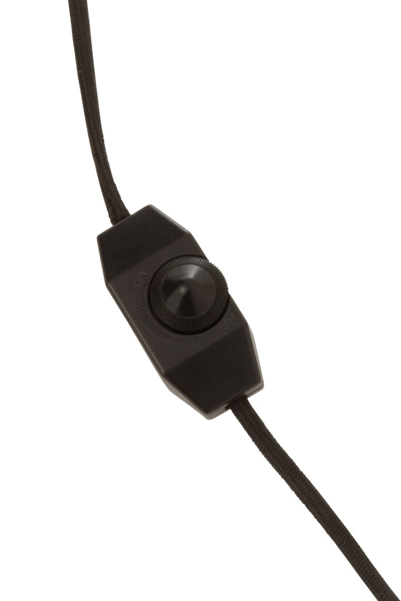 Klassieke zwarte vloerlamp twee lichtpunten Jolipa Bollie - Afbeelding 4
