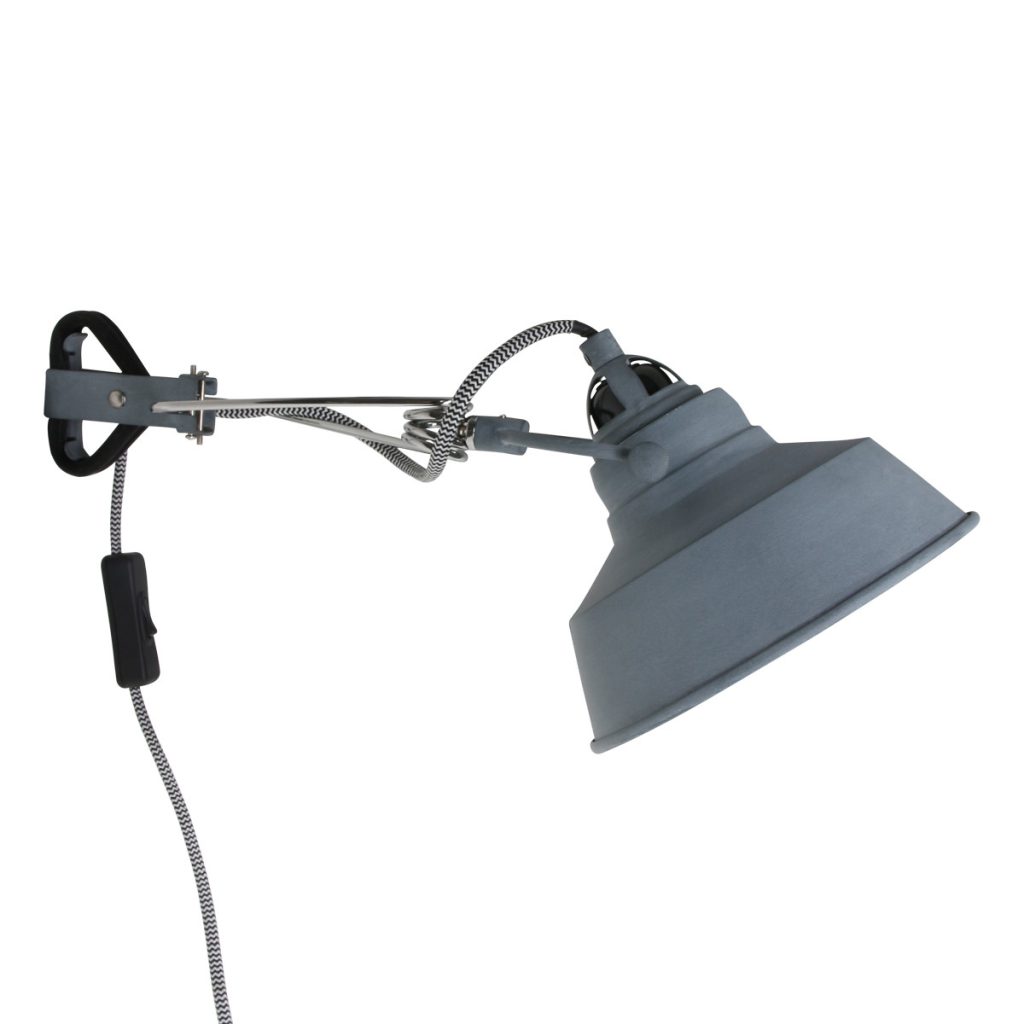 mexlite-wandlamp-nove-grijs-metaal-ø18cm-e27-1320gr-1