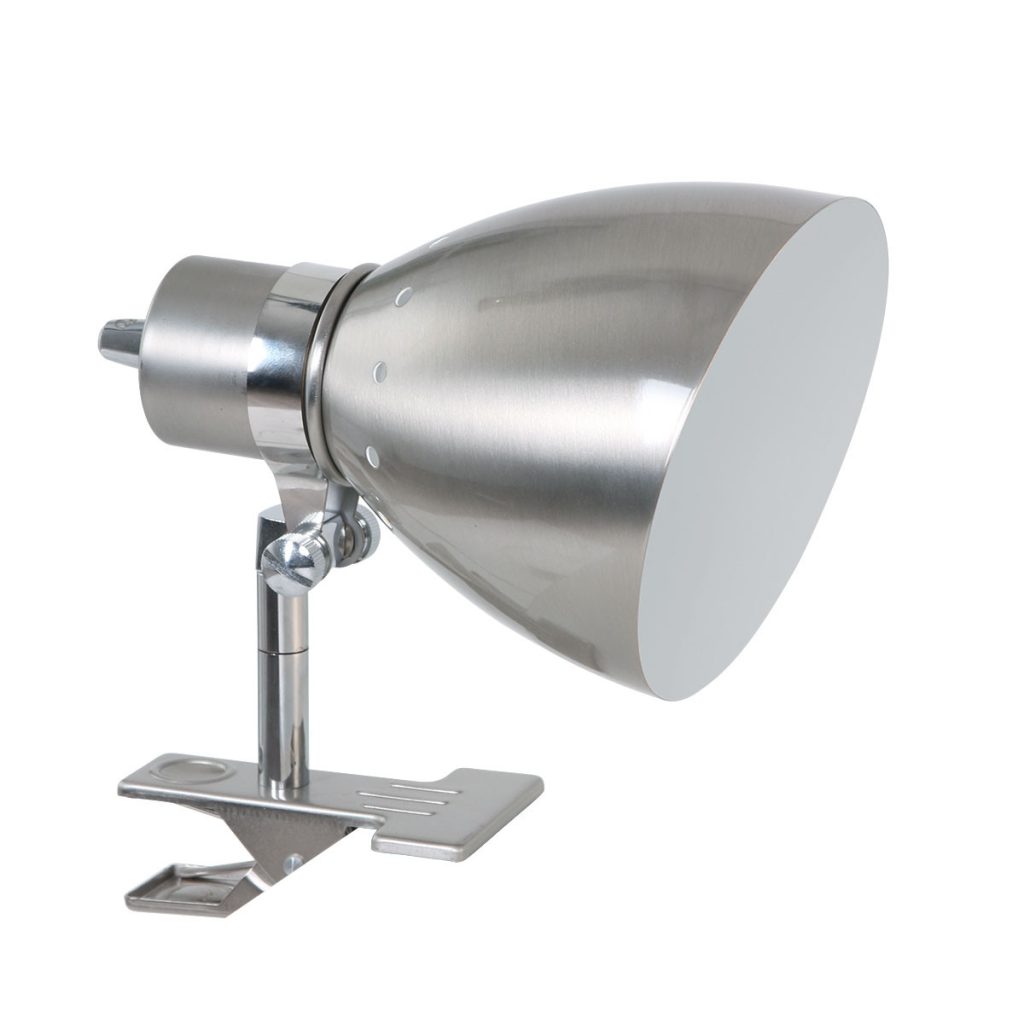 Industriële stalen wandlamp knijpspot verstelbaar Steinhauer Spring - Afbeelding 3