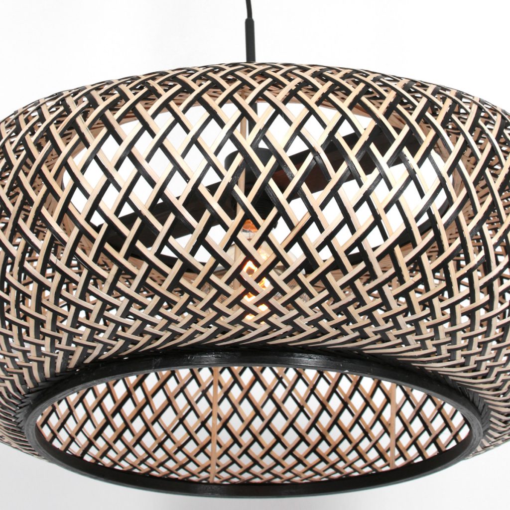 Bohemien lampenkap naturel bamboe Steinhauer  - Ø 60 cm - Afbeelding 3