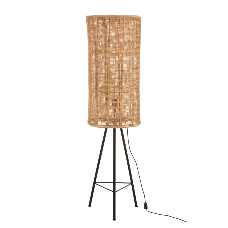 Landelijke beige met zwarte tafellamp Jolipa Ozara - Afbeelding 2
