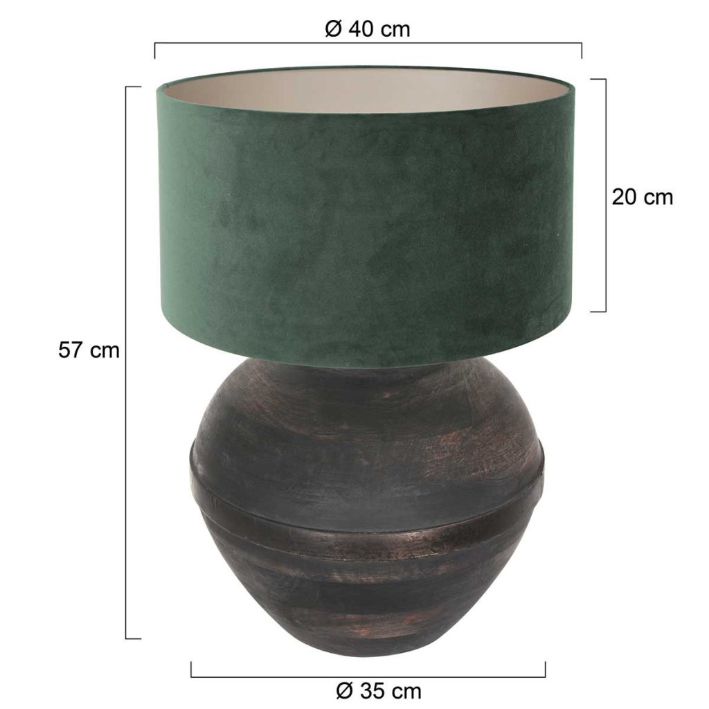 annelighting-tafellamp-lyons-zwart-houtstof-ø40cm-e27-3473zw-1