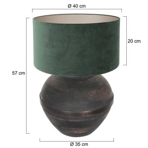 annelighting-tafellamp-lyons-zwart-houtstof-ø40cm-e27-3473zw-1