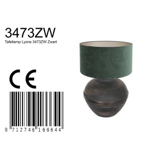 annelighting-tafellamp-lyons-zwart-houtstof-ø40cm-e27-3473zw-1