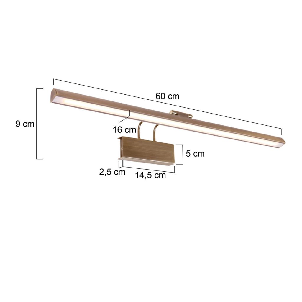 Lange schilderijlamp Litho Steinhauer Litho led - Afbeelding 6