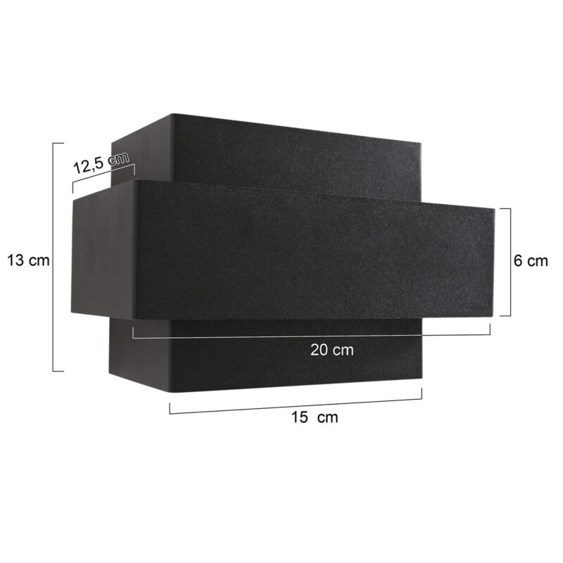 steinhauer-wandlamp-muro-zwart-metaal-designlamp-g9-3368zw-1