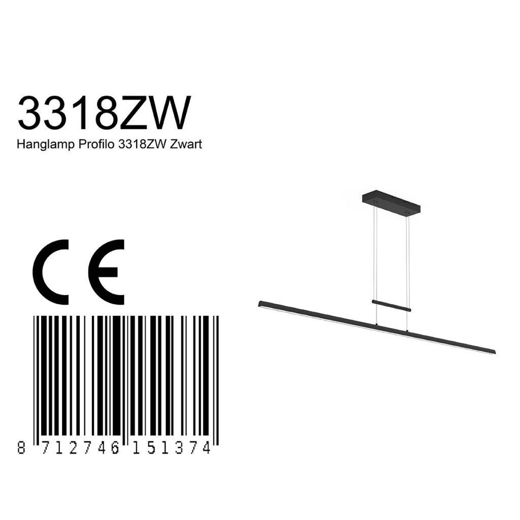 Langwerpige LED hanglamp Steinhauer Profilo - Afbeelding 3