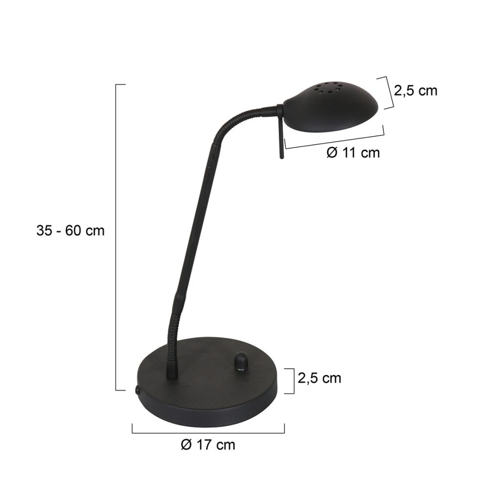 mexlite-tafellamp-biron-zwart-glasmetaal-bureaulamp-led-7502zw-1