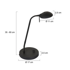 mexlite-tafellamp-biron-zwart-glasmetaal-bureaulamp-led-7502zw-1