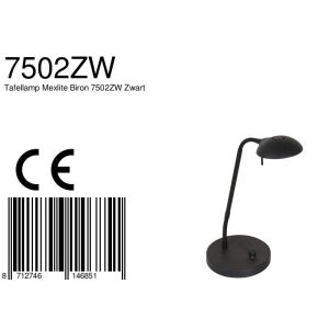 mexlite-tafellamp-biron-zwart-glasmetaal-bureaulamp-led-7502zw-1