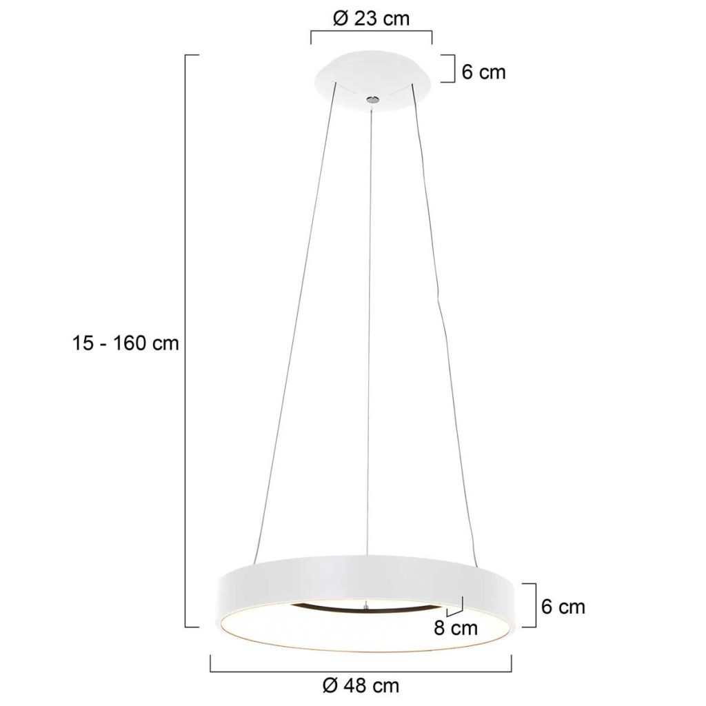 LED cirkel hanglamp Steinhauer Ringlede - Afbeelding 8