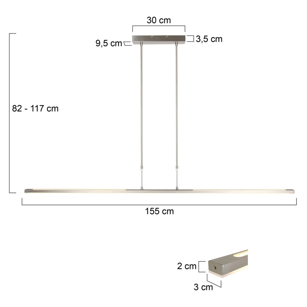 LED design hanglamp Steinhauer Zelena led - Afbeelding 8