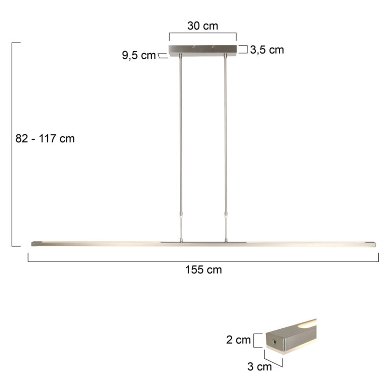 LED design hanglamp Steinhauer Zelena led - Afbeelding 8