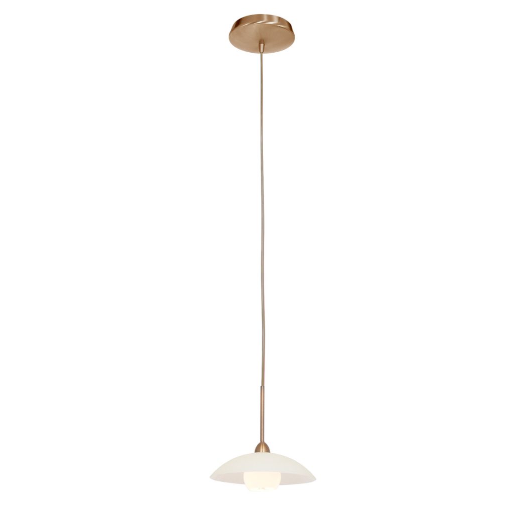 Klassieke bronzen metalen glazen hanglamp Steinhauer Sovereign classic - Afbeelding 2