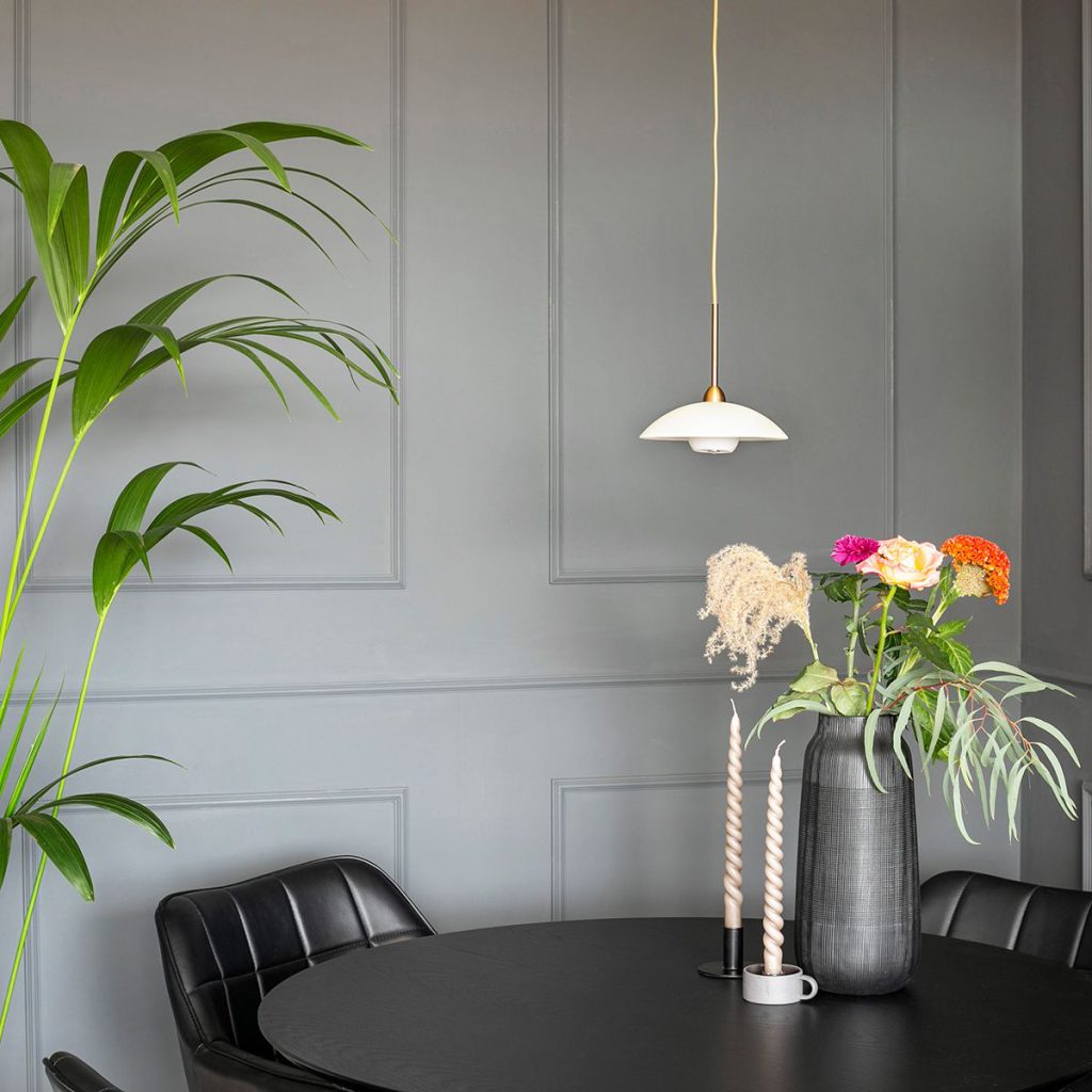 Klassieke bronzen metalen glazen hanglamp Steinhauer Sovereign classic - Afbeelding 13
