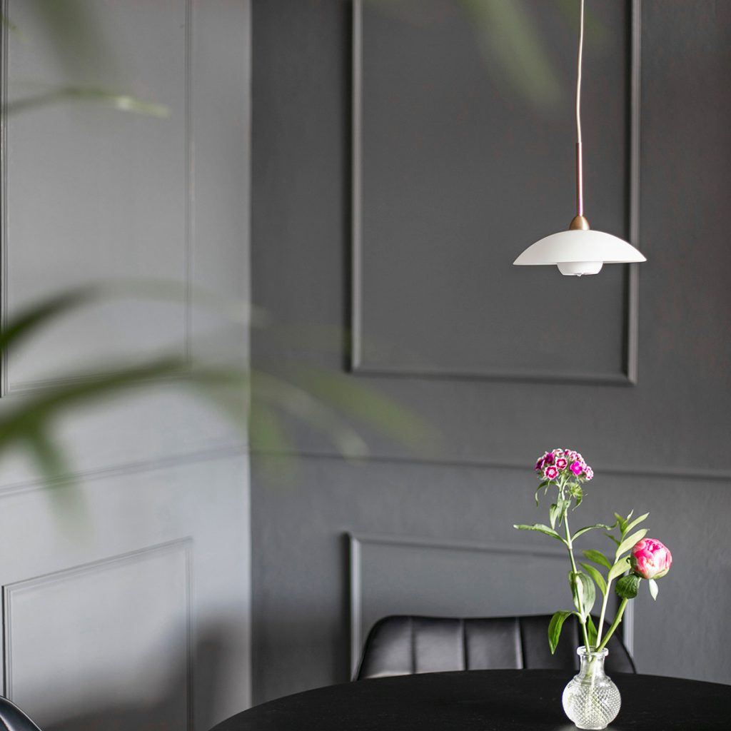 Klassieke bronzen metalen glazen hanglamp Steinhauer Sovereign classic - Afbeelding 4