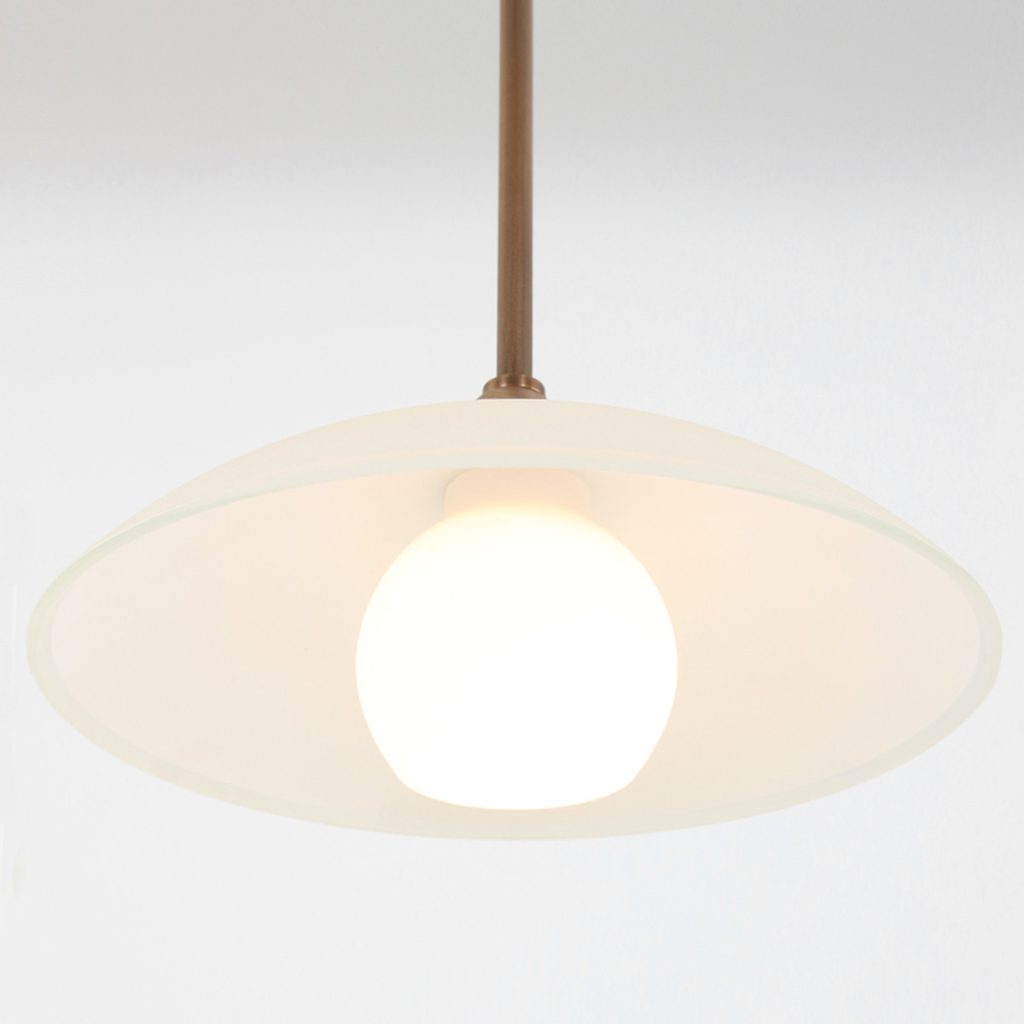 Klassieke bronzen metalen glazen hanglamp Steinhauer Sovereign classic - Afbeelding 7