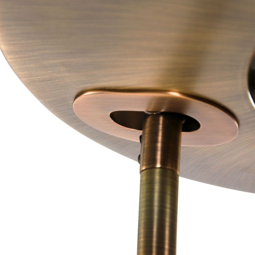 Klassieke bronzen metalen vloerlamp Steinhauer Zenith led - Afbeelding 12
