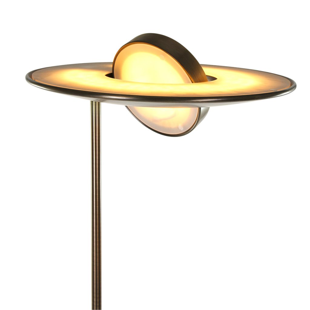 Klassieke bronzen metalen vloerlamp Steinhauer Zenith led - Afbeelding 16