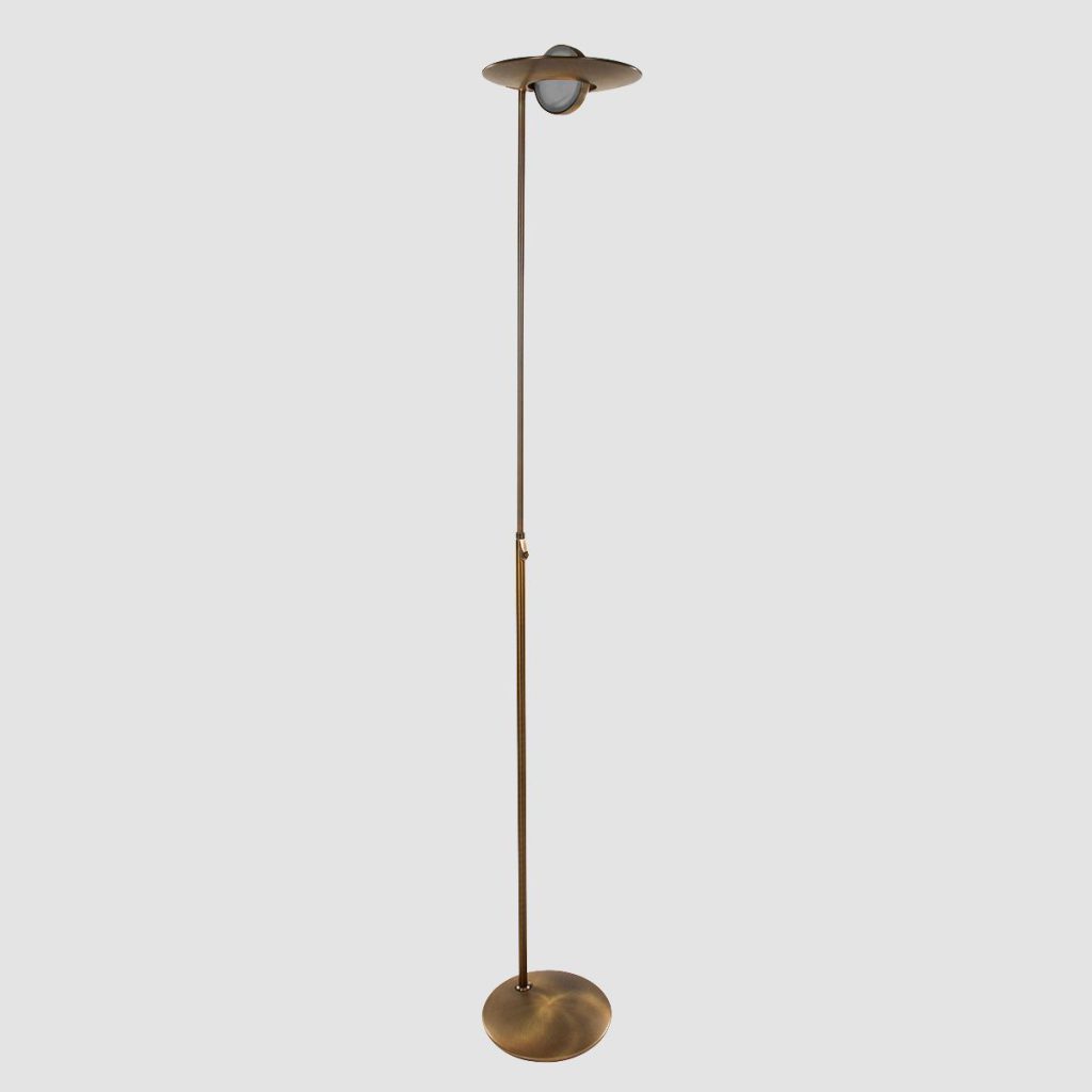 Klassieke bronzen metalen vloerlamp Steinhauer Zenith led - Afbeelding 18
