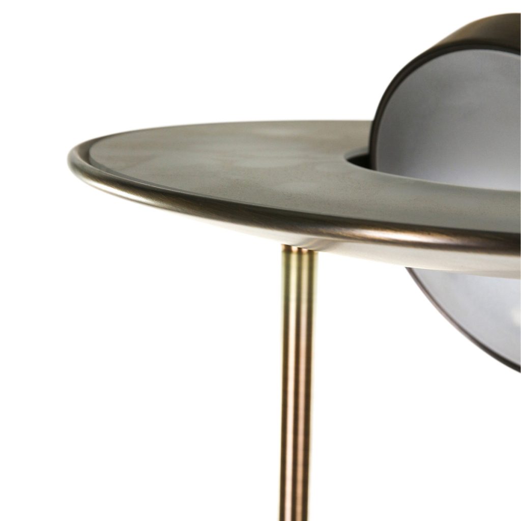 Klassieke bronzen metalen vloerlamp Steinhauer Zenith led - Afbeelding 7