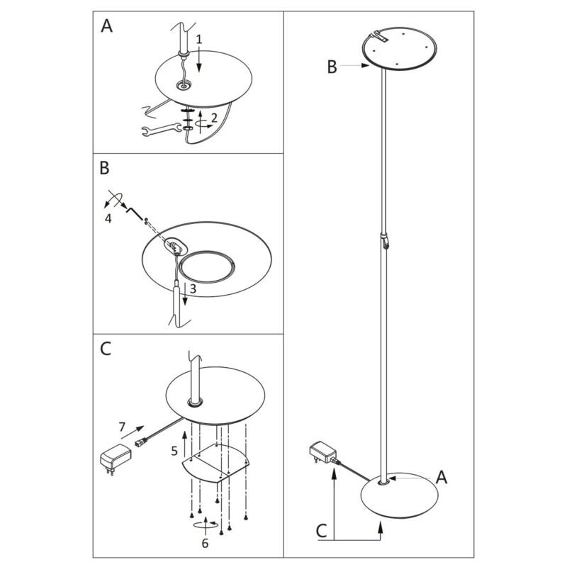 steinhauer-vloerlamp-zenithled-brons-kunststofmetaal-ø28cm-led-1477br-1