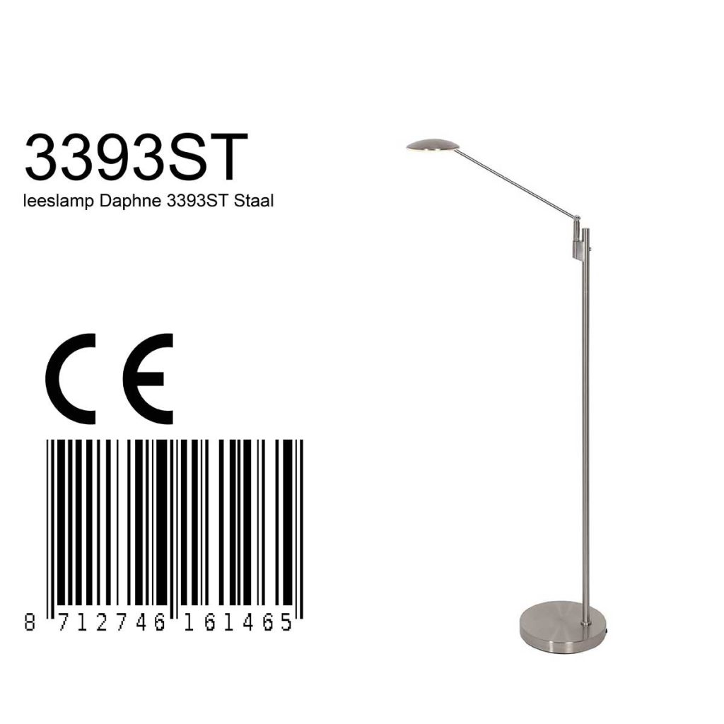 LED vloerlamp staal Steinhauer Daphne - Afbeelding 8