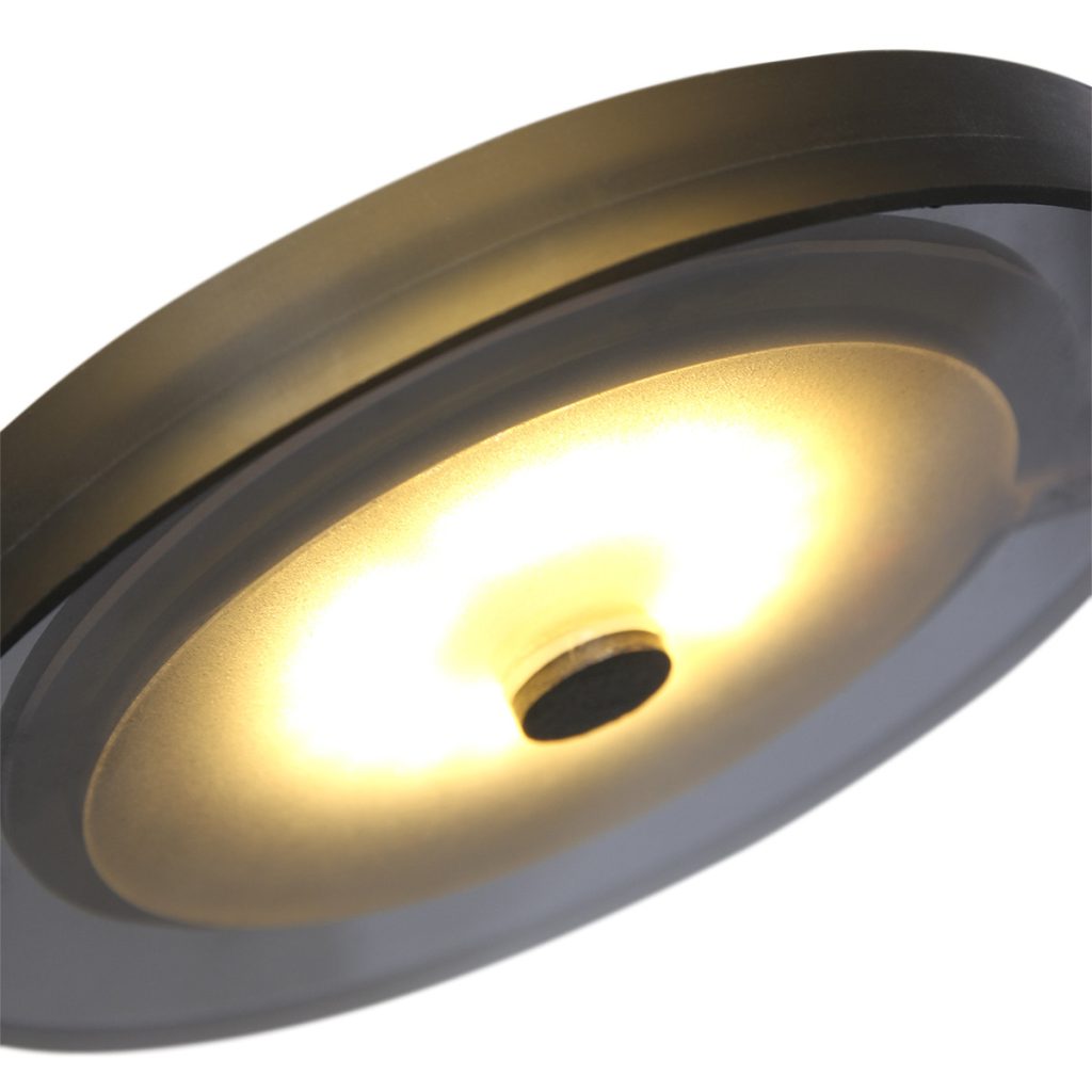 LED wandlamp met rookglazen kap Steinhauer Turound - Afbeelding 6