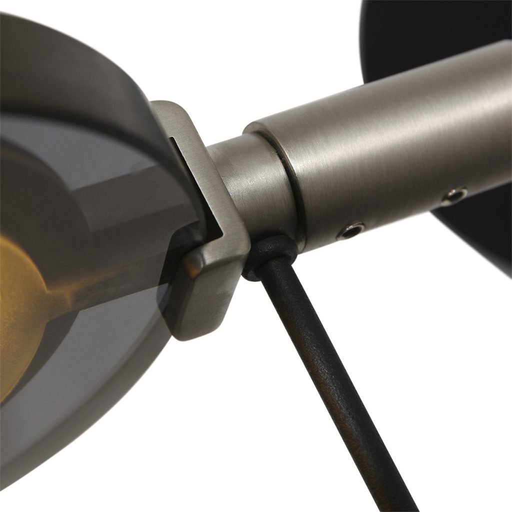 LED wandlamp met rookglazen kap Steinhauer Turound - Afbeelding 7