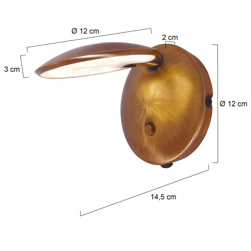 steinhauer-wandlamp-zenithled-brons-kunststofmetaal-bedlampje-led-1442br-1