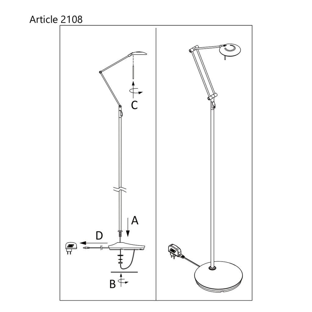 Leeslamp met knikarm Steinhauer Zodiac led - Afbeelding 10