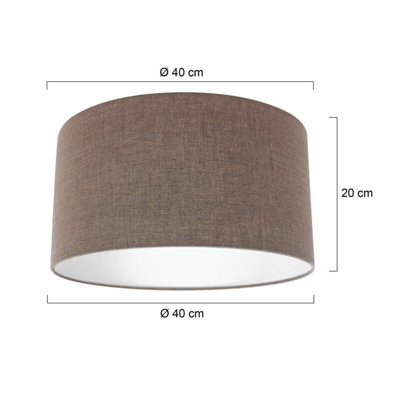 Moderne grijze stoffen lampenkap Steinhauer  - Ø 40 cm - Afbeelding 6