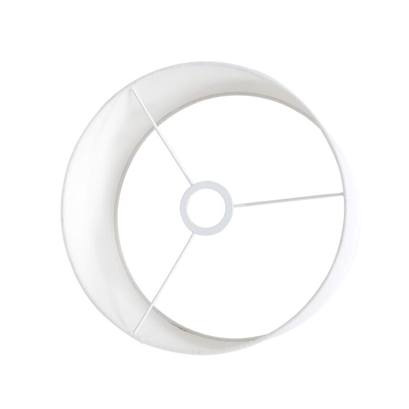 Moderne witte velours lampenkap Steinhauer  - Ø 30 cm - Afbeelding 5