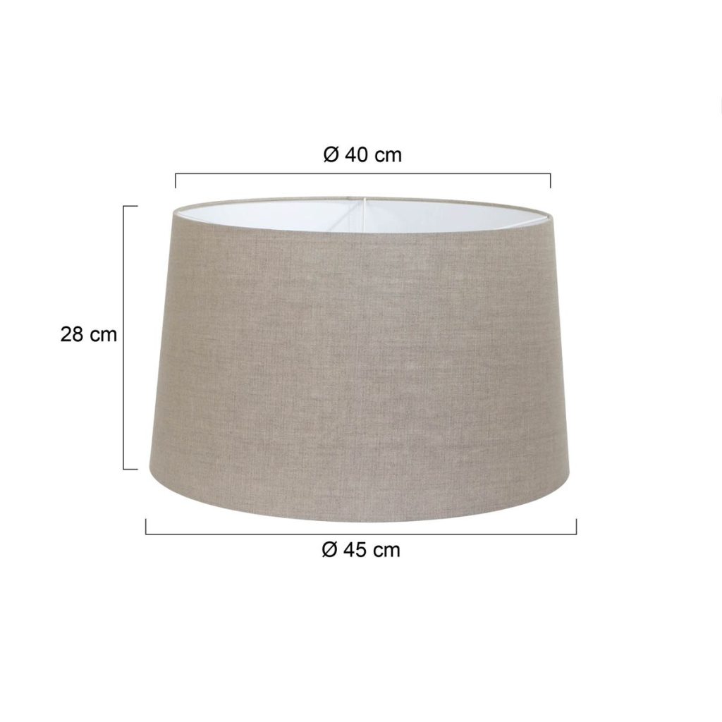 Moderne grijze stoffen lampenkap Steinhauer  - Ø 45 cm - Afbeelding 4