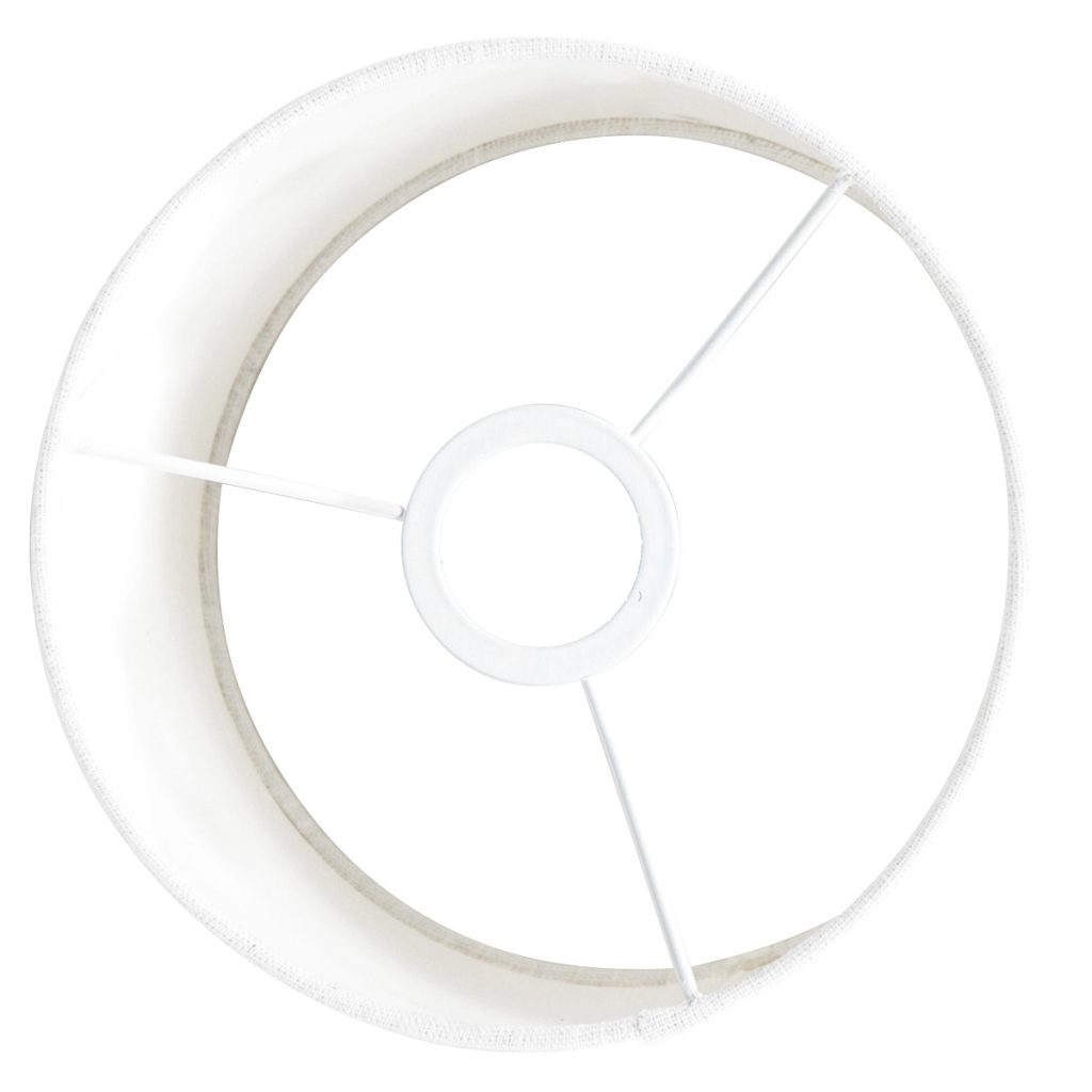 Moderne witte velours lampenkap Steinhauer  - Ø 20 cm - Afbeelding 5