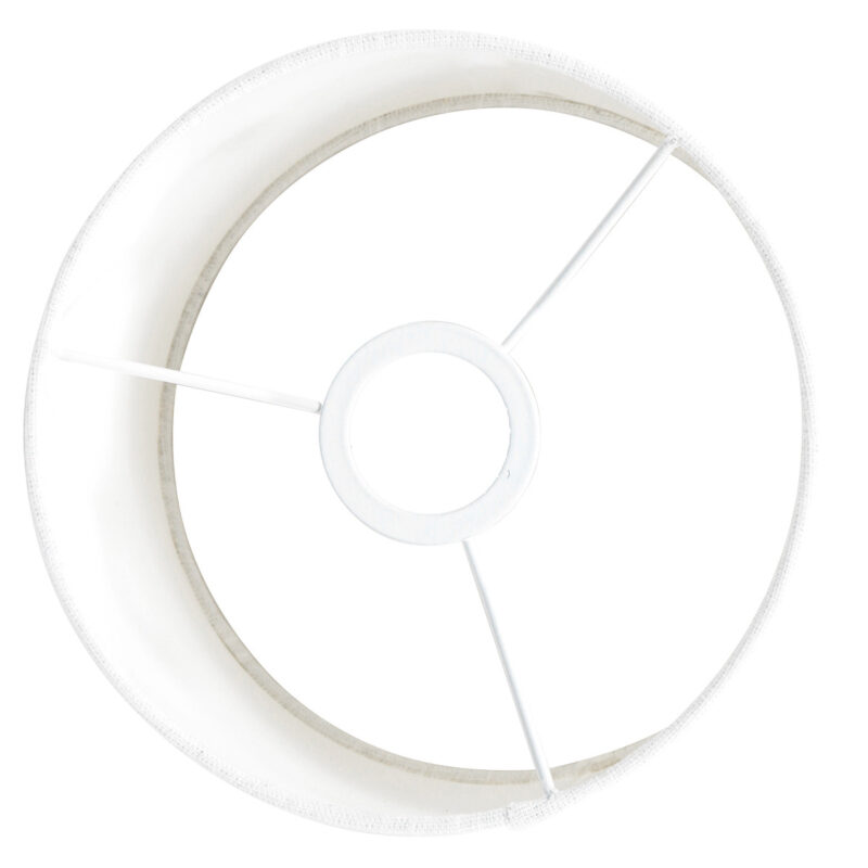 Moderne witte velours lampenkap Steinhauer  - Ø 20 cm - Afbeelding 5