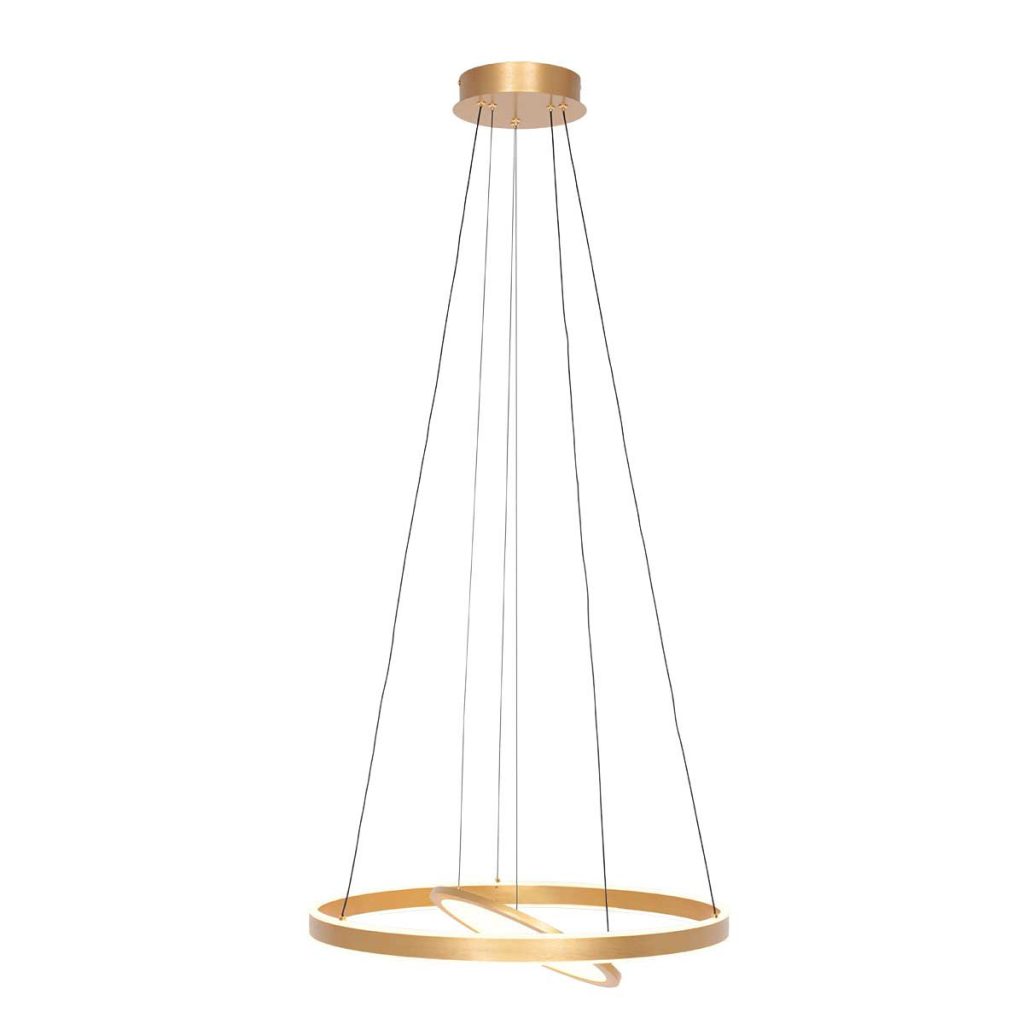 Moderne gouden metalen hanglamp Steinhauer Ringlux - Afbeelding 2