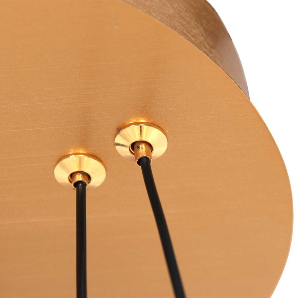 Moderne gouden metalen hanglamp Steinhauer Ringlux - Afbeelding 11