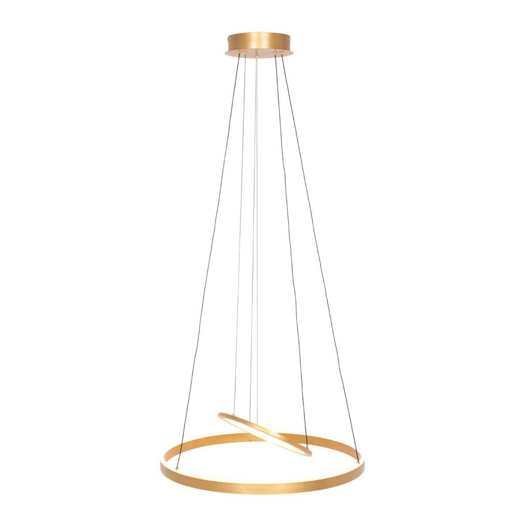 Moderne gouden metalen hanglamp Steinhauer Ringlux - Afbeelding 18