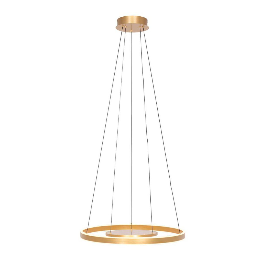 Moderne gouden metalen hanglamp Steinhauer Ringlux - Afbeelding 10