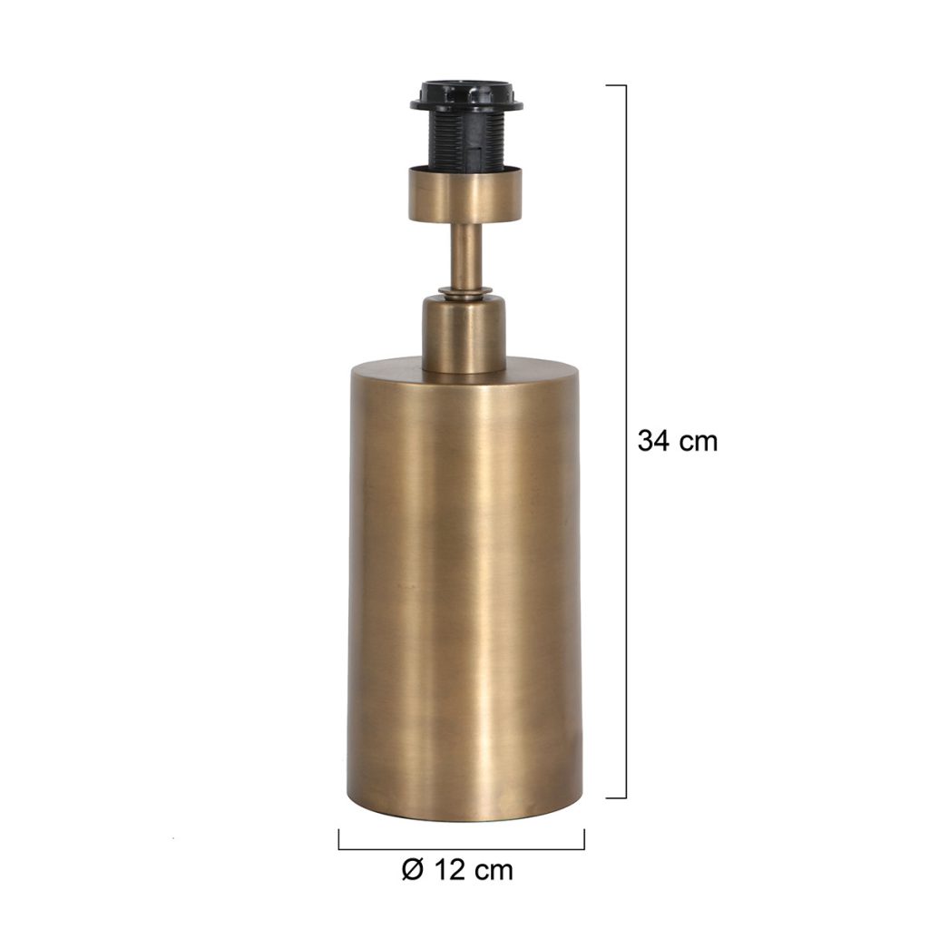 Metalen cilinder lampenvoet Steinhauer Brass - Afbeelding 6