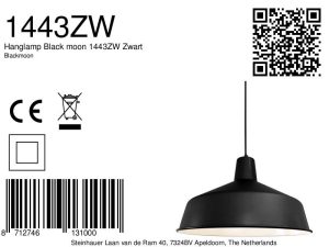 mexlite-hanglamp-blackmoon-zwart-metaal-ø40cm-e27-1443zw-1