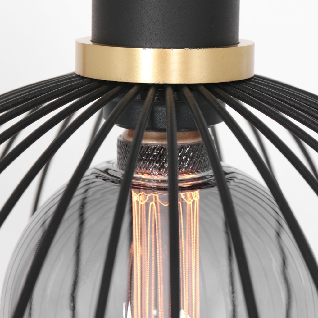 Metalen kooi hanglamp Mexlite Aureole - Afbeelding 4