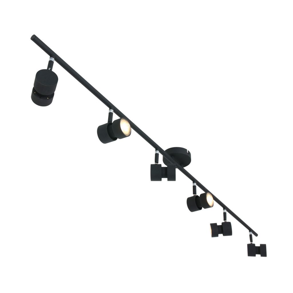 Moderne metalen plafonnière zwart Steinhauer Natasja led - Afbeelding 11