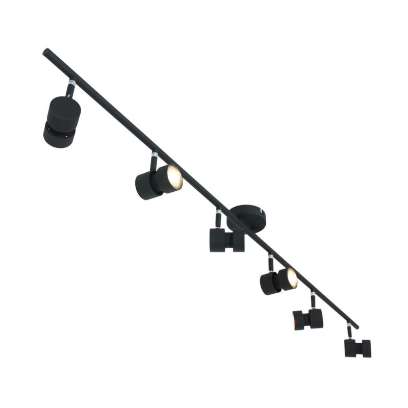 Moderne metalen plafonnière zwart Steinhauer Natasja led - Afbeelding 11